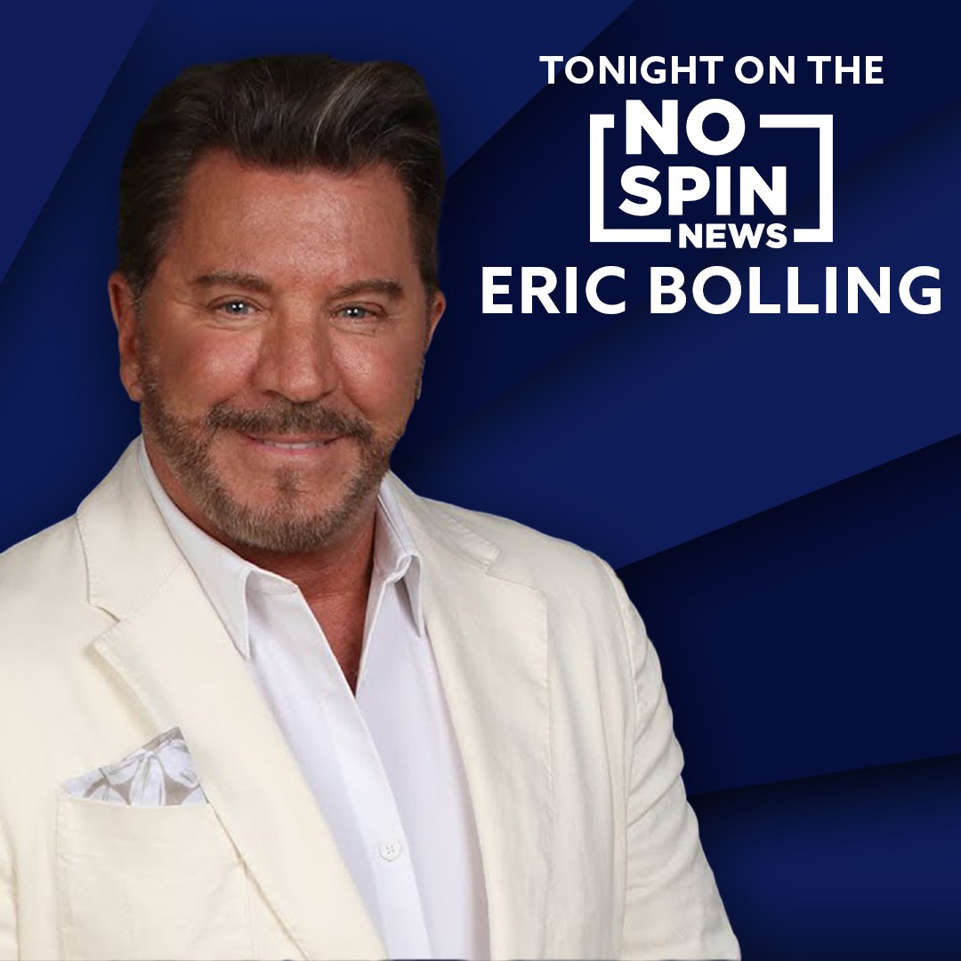 No Spin News (@nospinnews) on Twitter photo Tonight on the No Spin News, Bill will be joined by BOLLING! host <a href="/ericbolling/">๐บ๐ธ ERIC BOLLING ๐บ๐ธ</a>. Tonight on the No Spin News, Bill will be joined by BOLLING! host <a href="/ericbolling/">๐บ๐ธ ERIC BOLLING ๐บ๐ธ</a>.