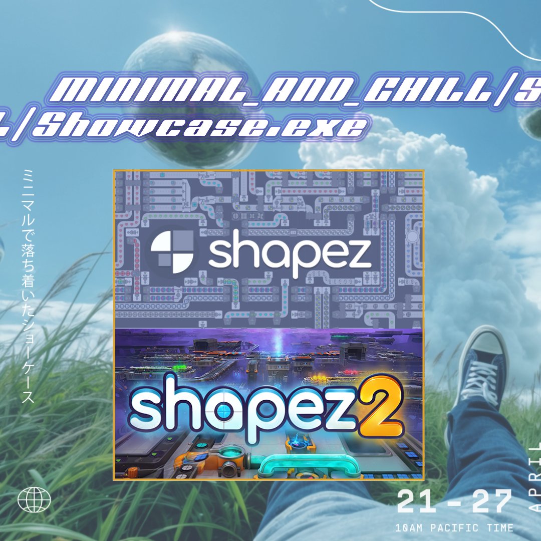 tobspr Games | Shapez 2 (@tobspr) on Twitter photo In one week, from April 21st until April 27th, shapez & shapez 2 will be featured in the <a href="/UNIKATlabel/">UNIKAT Label | High Above coming soon ☁</a> Minimal & Chill Showcase. Perfect time to relax with a tea, coffee, or hot chocolate and enjoy some zen automation with ambient beats 🍵😌
#MinimalAndChill #GamingShowcase In one week, from April 21st until April 27th, shapez & shapez 2 will be featured in the <a href="/UNIKATlabel/">UNIKAT Label | High Above coming soon ☁</a> Minimal & Chill Showcase. Perfect time to relax with a tea, coffee, or hot chocolate and enjoy some zen automation with ambient beats 🍵😌
#MinimalAndChill #GamingShowcase
