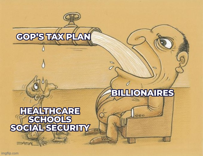 AllAboutPA's tweet photo. The GOP’s tax policies let billionaires pay less in taxes than nurses, teachers, and firefighters.
Working Pennsylvanians families are done with making up for their shortfall. #TaxTheRich https://t.co/eanMJuSeXw