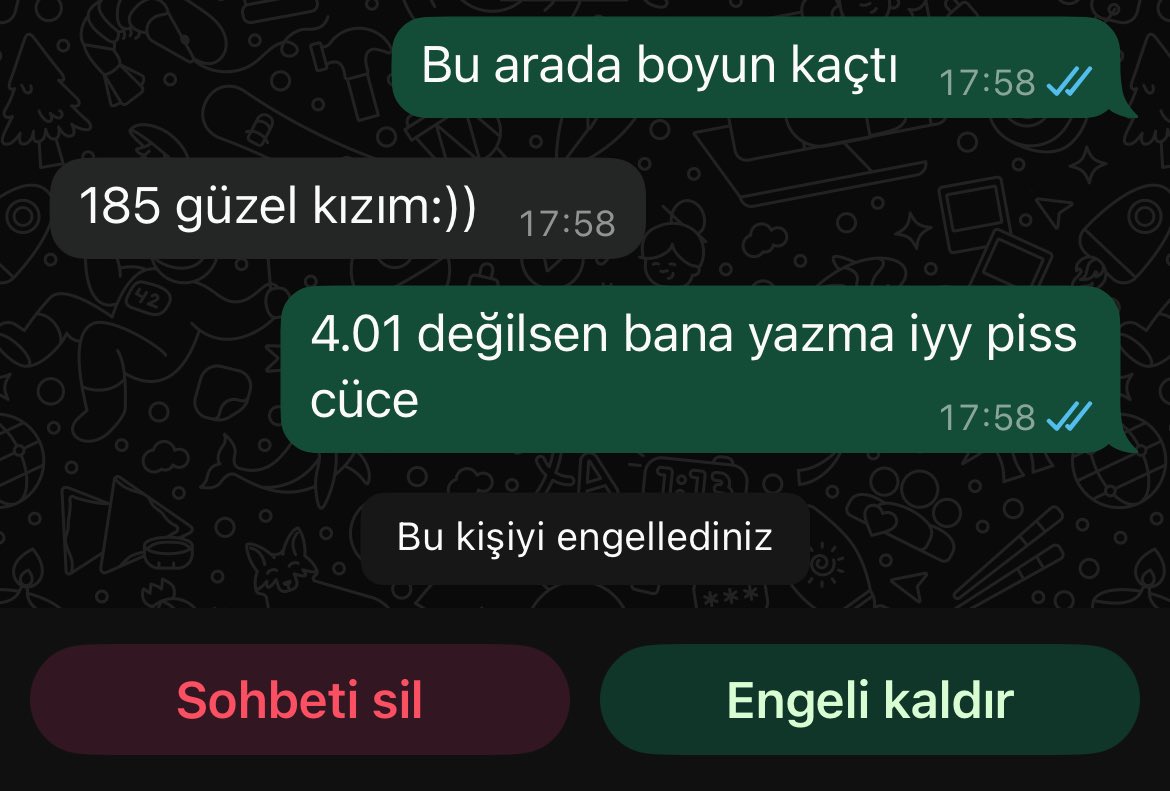 eleman çok düzgündü evlenelim dese mecbur evlenirdim haftalardır bahane arıyordum buldum çok sükur 🙏