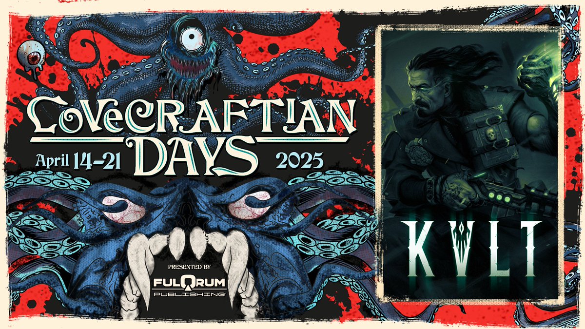 FELLOW KVLTISTS!  

We're glad to confirm we're part of the Lovecraftian Days 2025 event on Steam, from our <a href="/FulqrumPub/">Fulqrum Publishing</a>  friends, and with that in mind we just made a new development update post, get the latest news on KVLT!

(link in comments)