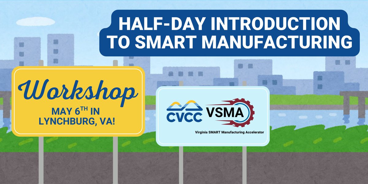 Join us Tuesday, May 6th to explore the future of manufacturing!
⏰9AM–12:30PM 
📍Central Virginia Community College
Attendees will gain insights into how smart manufacturing can enhance efficiency and competitiveness in their operations: bit.ly/VSMAxCVCCWorks…