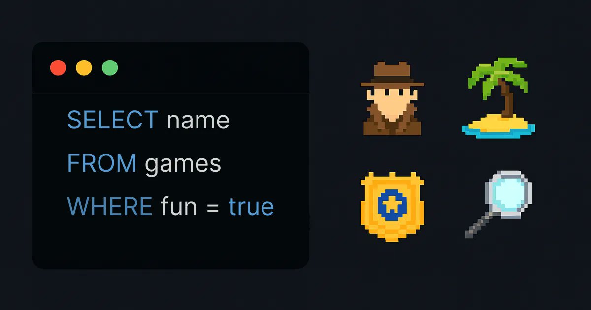 ceoico's tweet photo. Recently I started learning SQL and let me tell you.. it is really boring watching so many bland tutorials and going through the same stuff again and again.

But learning SQL doesn't have to be boring.

Here are 5 free #SQL games that will make your journey a bit more fun 🧵