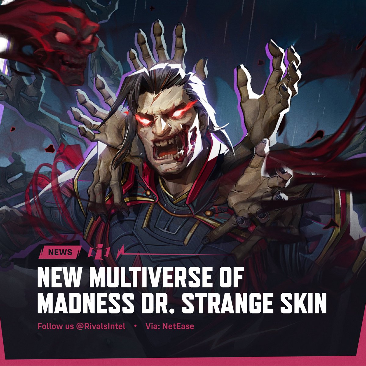 RivalsIntel's tweet image. New #MarvelRivals Skin: 'Multiverse of Madness' Doctor Strange 🧟♂️
🗓️Releasing: April 17 @ 7 PM PDT