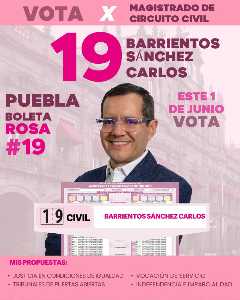CarlosBarrien25's tweet photo. Mi vocación es la justicia ⚖️ y mi compromiso es ejercerla con puertas abiertas, imparcialidad y sensibilidad ante la realidad social . Creo en la formación continua 📚 y en servir con honestidad, protegiendo de forma reforzada los derechos de las personas que más lo necesitan. https://t.co/01DZZA5ZBN
