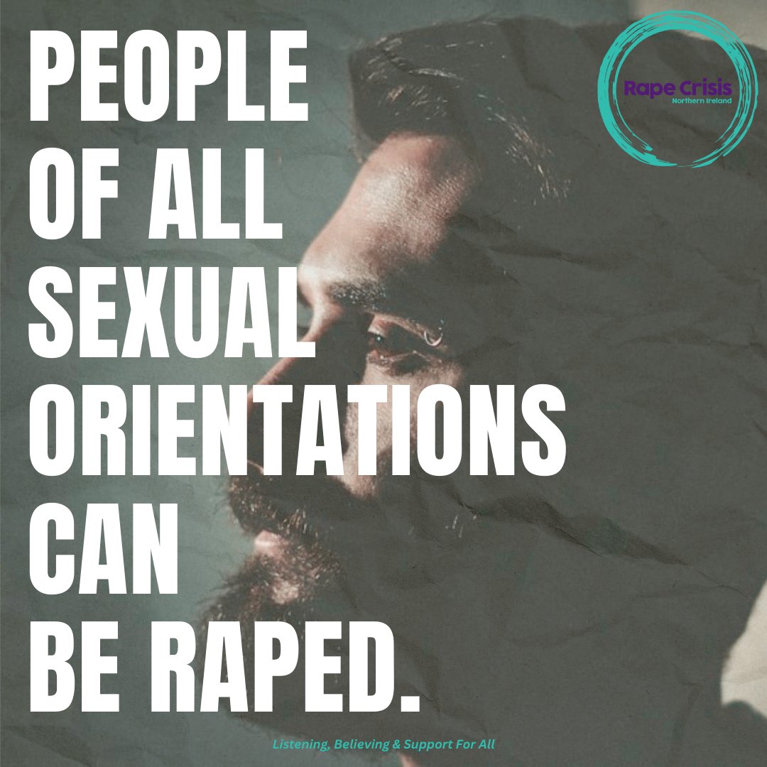 RapeCrisis_NI's tweet image. Rape can happen to people of any sexual orientation, LGBTQIA+ people are just as likely to experience sexual violence &amp;amp; often face additional barriers to speaking out or accessing support.

#SexualViolenceAwareness #LGBTQSupport #rapecrisisni #BelieveSurvivors