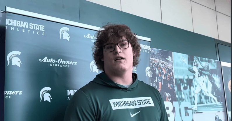 TheSpartanMag's tweet photo. Michigan State OL Conner Moore embracing position change, move to Big Ten..

(On3+): https://t.co/p8GERrVTGN https://t.co/2j1zq44rzI