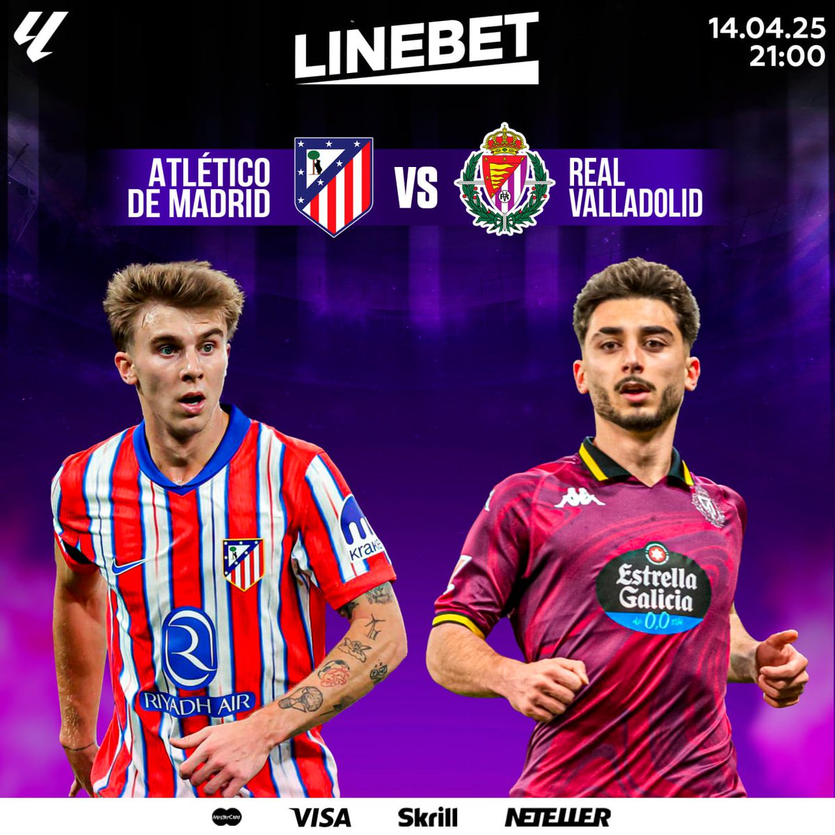 🏆 Spain. La Liga ⚽️

Atletico Madrid - Real Valladolid

📺 Event 14.04 at 22:00 EAT ⏰

Bet &amp; WIN BIG only on LINEBET 🎰

Join here 👇👇👇

➡️ bit.ly/gotolinebet ⬅️

✅ NO TAX 
✅HIGHEST Odds
✅MPESA Accepted 

Best tips Telegram👇
 t.me/shindamichezo

🏆