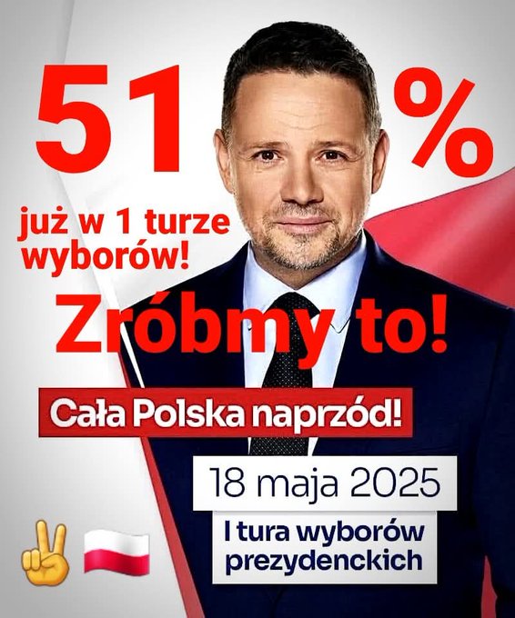 Zróbmy to !
#TrzaskamyPierwsząTurę 
PIS+Konfa =Rosja