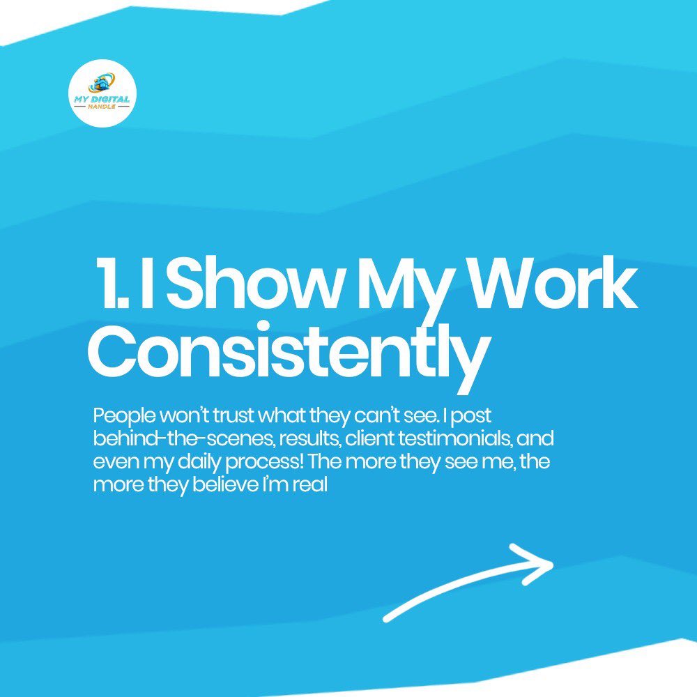 MyDigitalHandl's tweet photo. 🚀 90% of my customers come from online—here’s why they trust me!
Building trust online isn’t luck—it’s STRATEGY! Which of these do you need to work on? Let me know in the comments! 👇

#mydigitalhandle #explorepage #marketingonline #digitalmarketingstrategist #digitalmarketing https://t.co/maSYRbh0jR