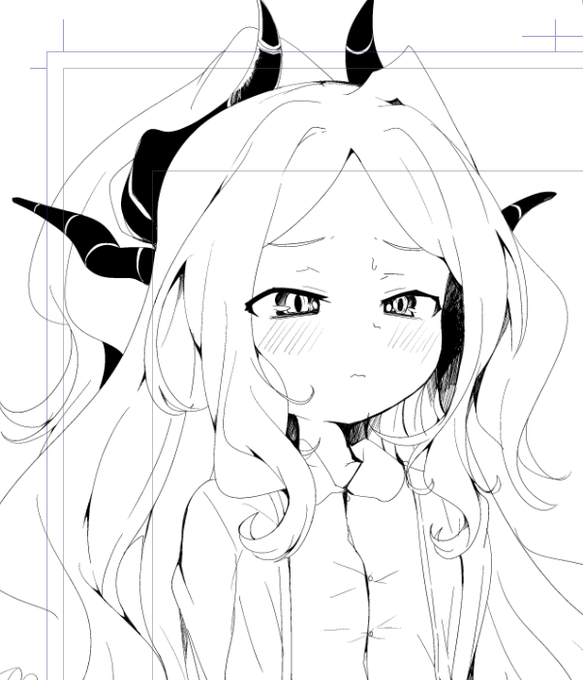 はじめてのスペースで話ながら描いたヒナ 