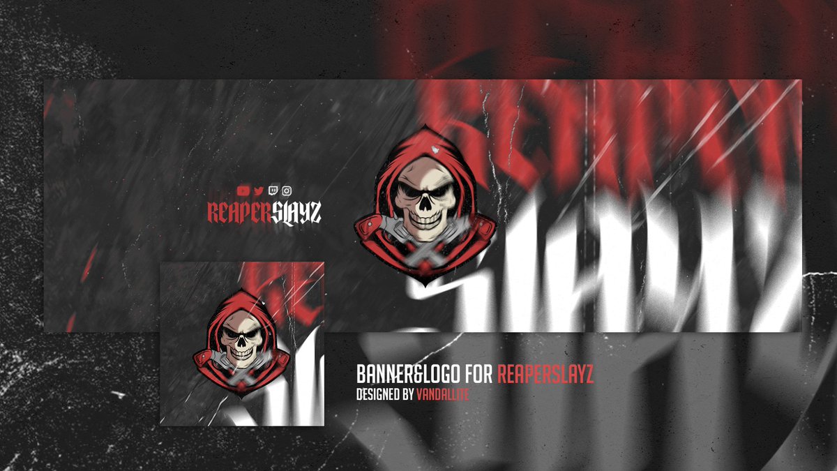 Social Branding for @xReaperSlayz  

🔁&amp;💙appreciated.🙏

🔗 vandallite.com

Get in contact today!✉️

#InkedDesigns | #GraphicDesigner