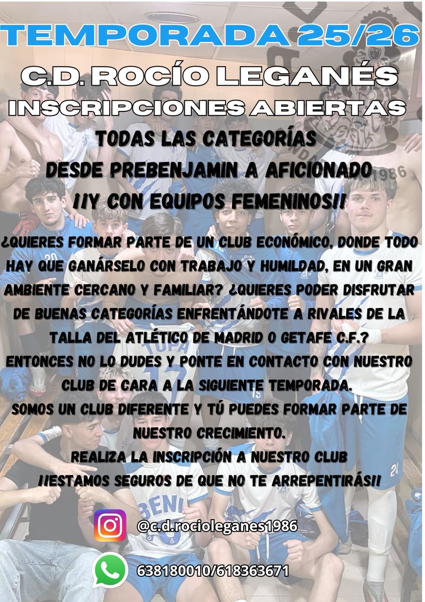 Inscripciones abiertas al club en el siguiente enlace:

docs.google.com/forms/d/e/1FAI…

Apuntate y únete a nuestro club!!