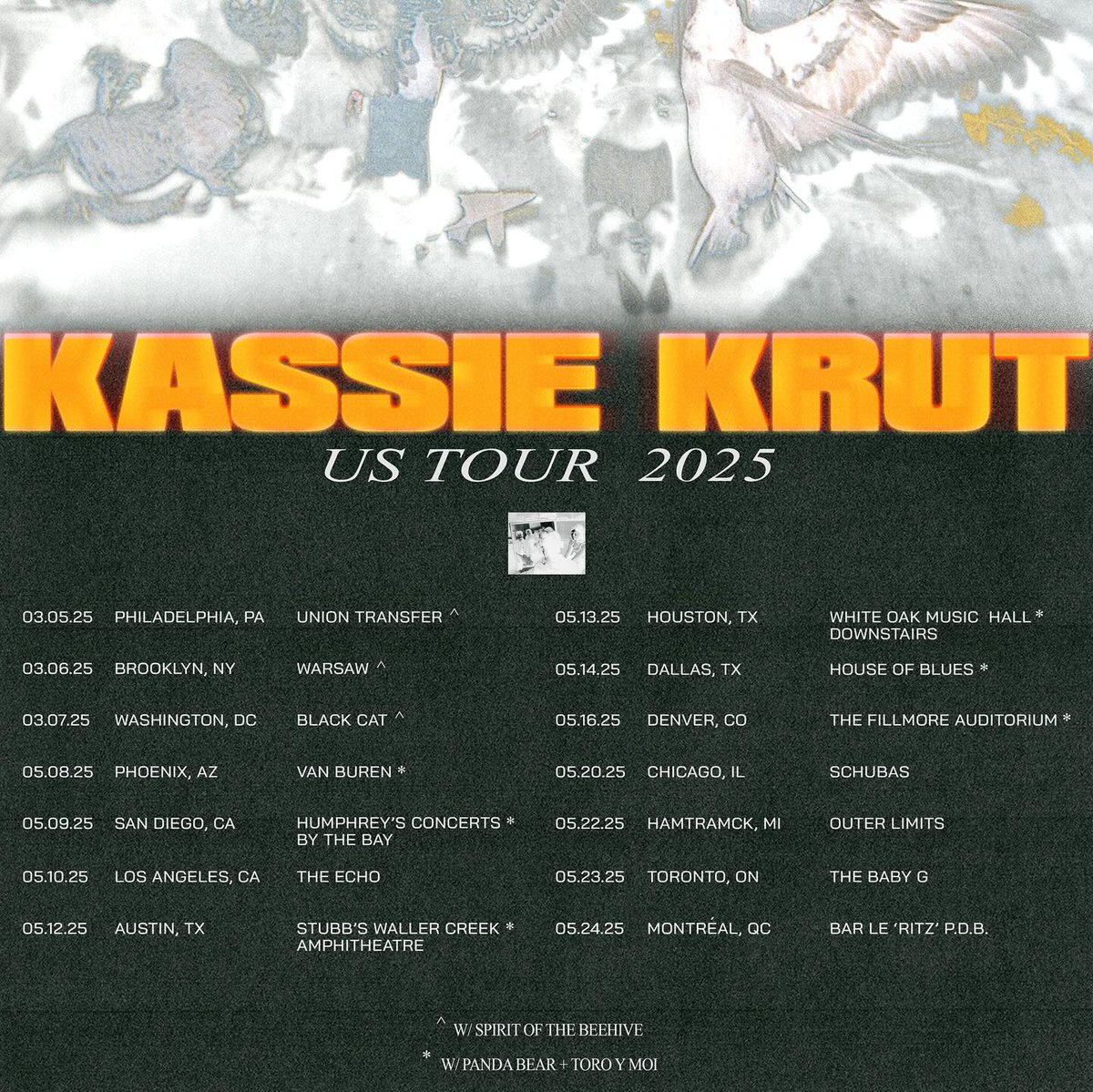 Fire Talk (@firetalkrecs) on Twitter photo đź’Ą <a href="/KassieKrut/">KassieKrut</a> euro dates are wrapped, but US shows are right around the corner... and something new sooner than you think đź‘€ found.ee/kassie2025 đź’Ą <a href="/KassieKrut/">KassieKrut</a> euro dates are wrapped, but US shows are right around the corner... and something new sooner than you think đź‘€ found.ee/kassie2025