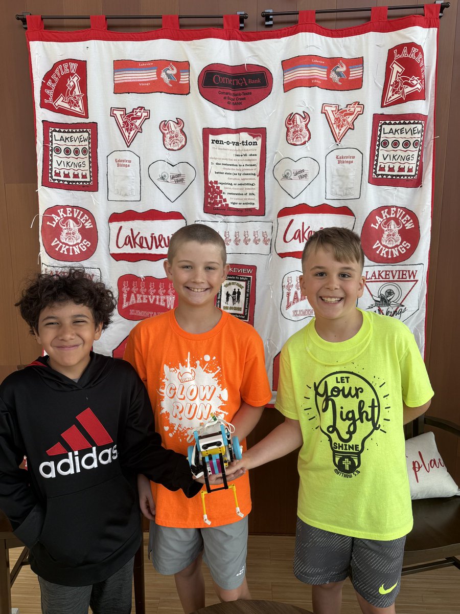 Ms. Tiffany Achiu (@techtiffany4) on Twitter photo This Lakeview Robotics Team is one the winners of the 2025 District Robotics Competition! 1st, 2nd and 3rd place winners will officially be announced at the STEM Showcase on May 15th. <a href="/LVE_Vikings/">Lakeview Elementary</a> This Lakeview Robotics Team is one the winners of the 2025 District Robotics Competition! 1st, 2nd and 3rd place winners will officially be announced at the STEM Showcase on May 15th. <a href="/LVE_Vikings/">Lakeview Elementary</a>
