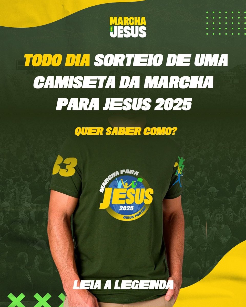 QUER CONCORRER A UMA CAMISETA OFICIAL DA MARCHA PARA JESUS? CLICA NO LINK E DESCUBRA COMO 🙏💚

instagram.com/p/DIbkdzcg8cH/…