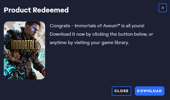 Thanks for the key - <a href="/Torque_live/">Torque</a> <a href="/SteamGamesPC/">Free Steam Games✨</a> #FreeSteamGamesLegit  

Won  the giveaway free-games.news/immortals/