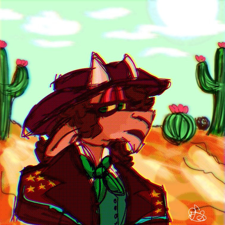 Finally my first art piece posted in forever on this platform. This is a goat oc by the name of Billie.