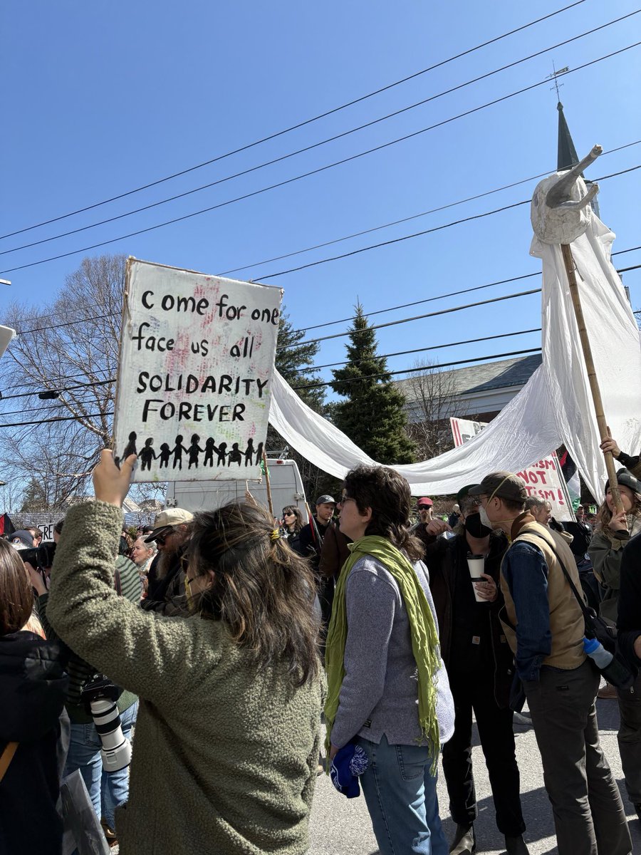 HAPPENING NOW:  They came for Rümeysa because she dared to speak out. Now 500 of us are here at her hearing to make it clear: When ICE tries to silence one of us, we raise our voices for ALL of us. <a href="/SEIU509/">SEIU Local 509</a> 
 #FreeRumeysa
