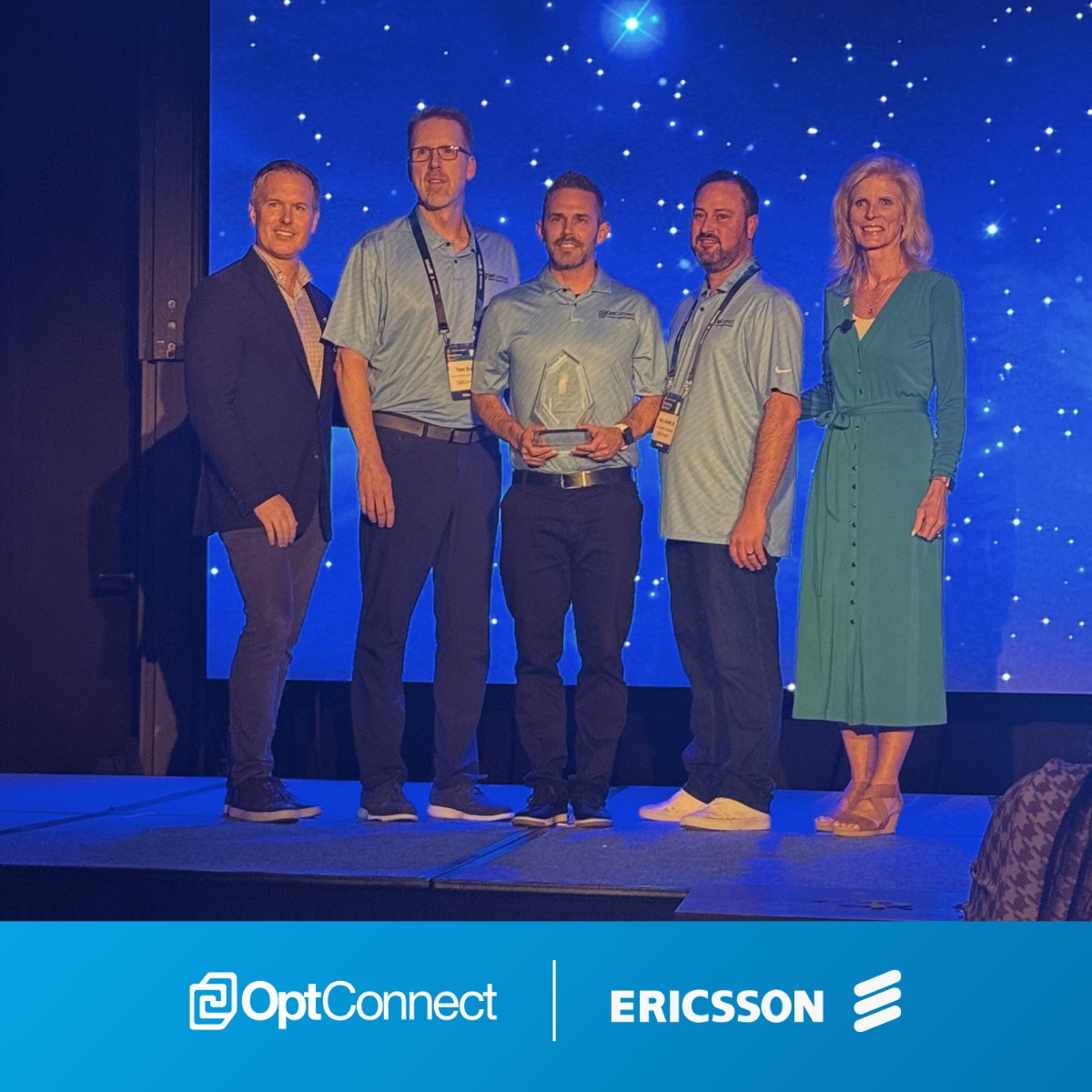 We're honored to be named 2024 Marketing Partner of the Year by Ericsson! 🎉
Huge thanks to our team and partners for helping drive enterprise 5G adoption and innovation.

Read more: tinyurl.com/yeymp3c9

#5G #Connectivity #EricssonPartner #OptConnect