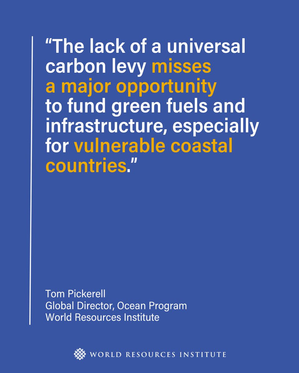📝A draft deal was struck through the International Maritime Organization, requiring ships to pay a fee based on the carbon intensity of their fuel mix and is intended to spur the transition to lower-emission fuels.

❌🌎While a step forward, the deal falls short of the ambition