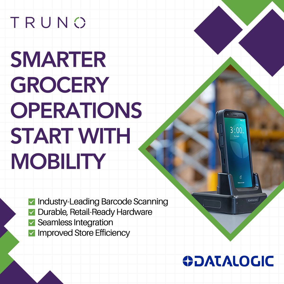 Datalogic’s latest handheld scanners and mobile computers empower grocery teams to improve efficiency, from checkout to inventory management. Explore Datalogic’s innovative mobility solutions here: bit.ly/42E5XIu #GroceryTech #RetailMobility #EfficiencyInRetail