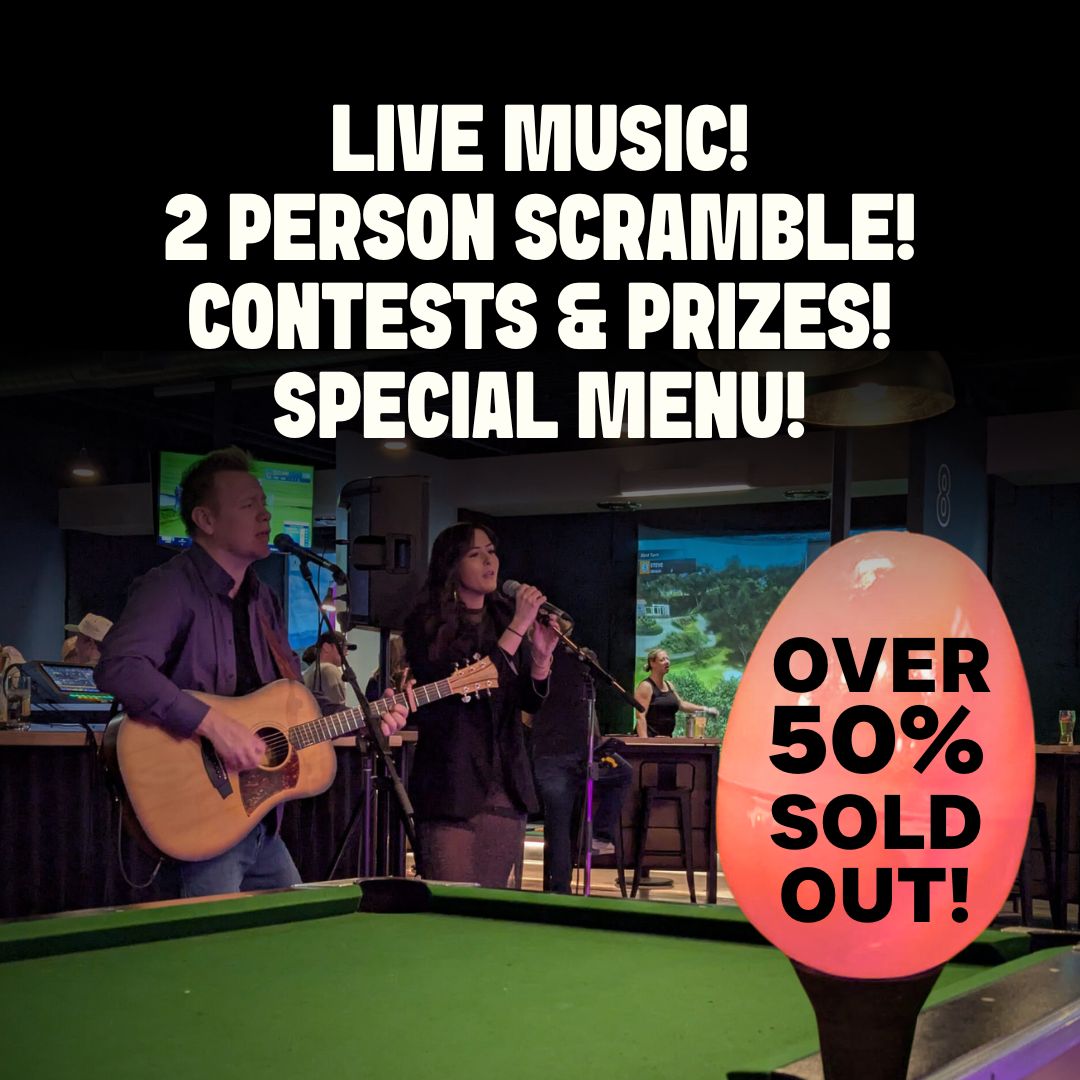 HAPPENING THIS FRIDAY!  Our Nine &amp; Dine: Spring Swing is coming up  April 18 at Golfplay Waterloo!
👫 Two-person scramble 
🎶 Live music by Fear of Birds
🏌️‍♂️ Fun contests &amp; prizes
🍴 3-course dinner 

Tee off at 6PM
$125  per couple

Tickets: golfplay.ca/product-page/n…

#GolfplayKW