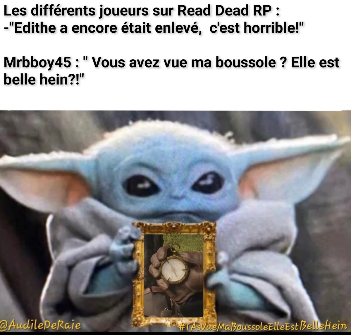 AudileDeRaie's tweet photo. #GrandLine #grandminerp #readdeadrp #readdead @GrandLineServ #mrbboy45 #quarraneau #franckquarraneau #boussole #shΓ©rif #marshallWalker #youtube #twitch #rp #grandlineserv #trixy #EditheDeRosiere https://t.co/TQ1q0LqAV1