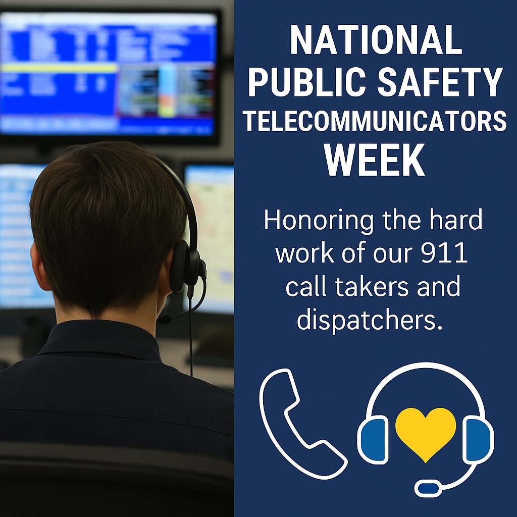 This #NPSTW, we honor the voices behind the scenes—our 911 call takers and dispatchers.
They are the calm in the chaos and the first link in the chain of emergency response.
Thank you for all you do to keep Barrow County safe! 🎧🚨 #ThankYouDispatch #BehindTheHeadset