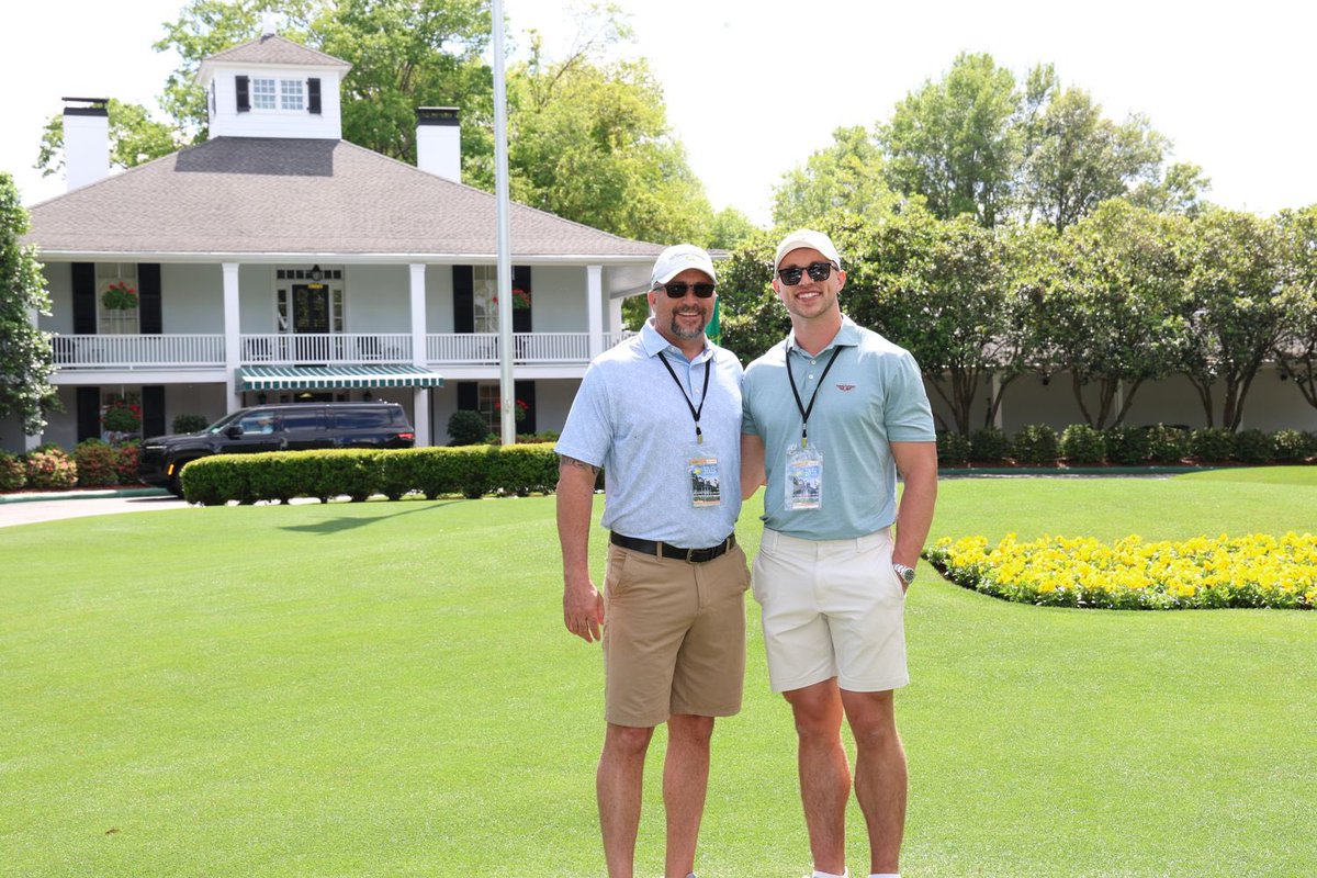 Blake_Pate's tweet photo. Coolest experience of my life. Saturday and Sunday at The Masters. Walking the course, eating the pimento cheese and egg salad sandwiches, sitting front row at Amen Corner, and soaking in all of the energy on the 18th green. Goosebumps. Congratulations to Rory. 
#themasters https://t.co/Fkyvk3dp22