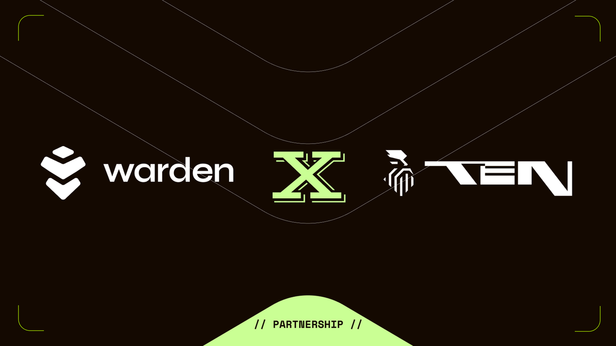 wardenprotocol's tweet photo. Warden Protocol x @tenprotocol: Confidential Compute for Secure AI Agents 👾🤝  

We’re partnering with TEN to bring controlled compute and confidential execution to AI agents on Warden Protocol. This collaboration protects proprietary models, secures sensitive data, and prevents front-running—unlocking trustworthy, tamper-proof AI applications across DeFi and beyond.  

With TEN’s TEE-powered execution layer and Warden’s verifiable AI infrastructure, developers using the Warden Agent Kit (WAK) will be able in future to build secure, autonomous agents that enable powerful, on-chain decision-making.

Read more below 👇