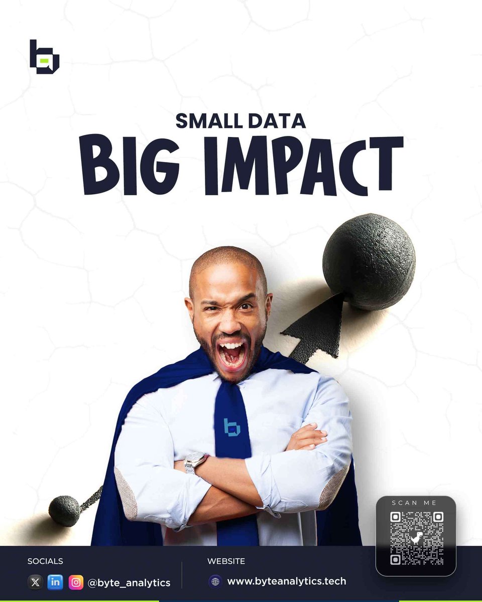 ByteAnalytics_'s tweet image. A single data point can change the game. Small insights fuel big transformations! Make data-driven decisions today. #BigImpact #DataDriven