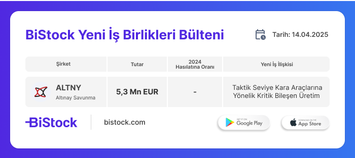 Altınay Savunma'dan Yeni İş İlişkisi!
web.bistock.com/download/IDEA/…
#ALTNY