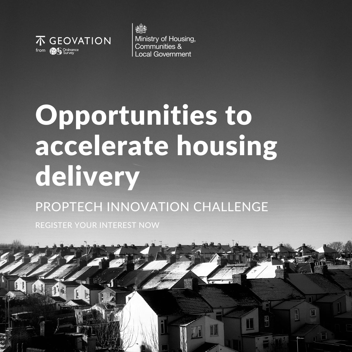 OS initiative <a href="/Geovation/">Geovation</a> and <a href="/mhclg/">Ministry of Housing, Communities & Local Gov</a> have launched a £1.2M PropTech Innovation Challenge to accelerate the delivery of 1.5 million new homes.

Register your interest: ow.ly/BwCt50VAa0P