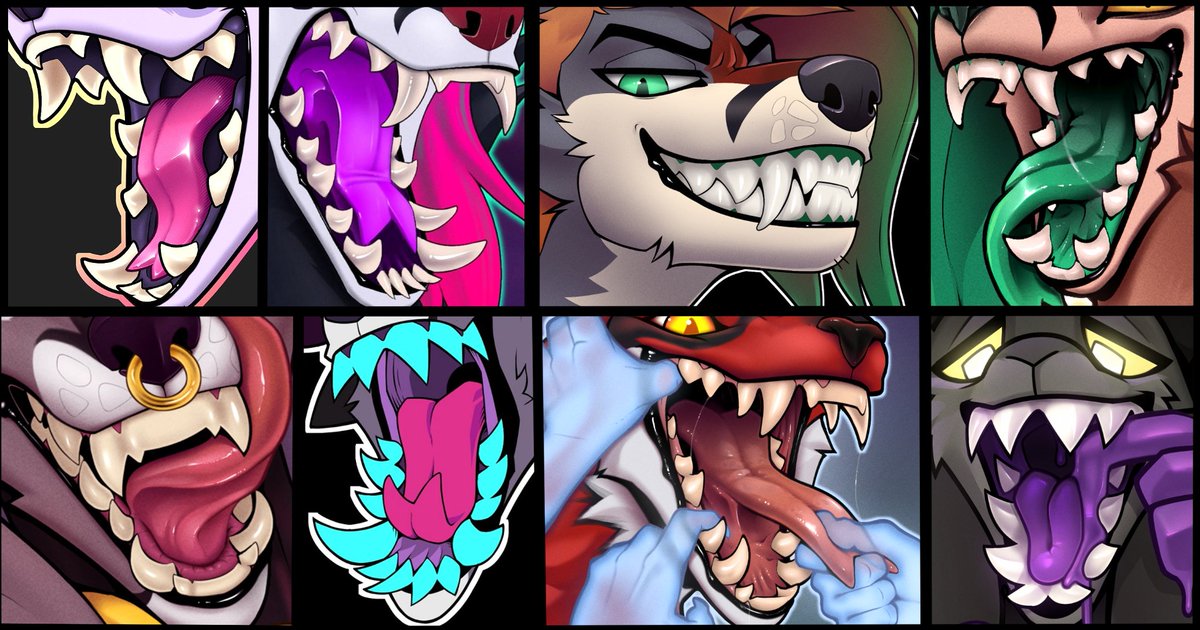 MAWS &amp; TEETH COMMS OPEN!

I got emergency dentist expenses, what better way to ask for support?!

Grinning teeth, maws and tongue icons for €90 a piece, reply or DM me if interested!