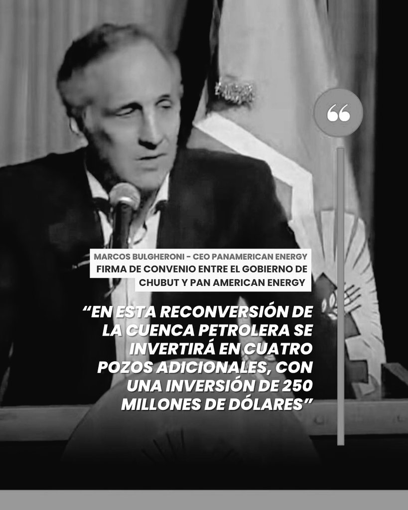 El mito del empleo para profundizar el extractivismo ya lo conocemos 🙅 En #Chubut ya dijimos #NoEsNo

Torres pone a Bulgheroni a gobernar, no le importa entregar nuestra provincia⚠️
¡El empleo genuino viene de la mano de todas las obras públicas que le faltan a la provincia!