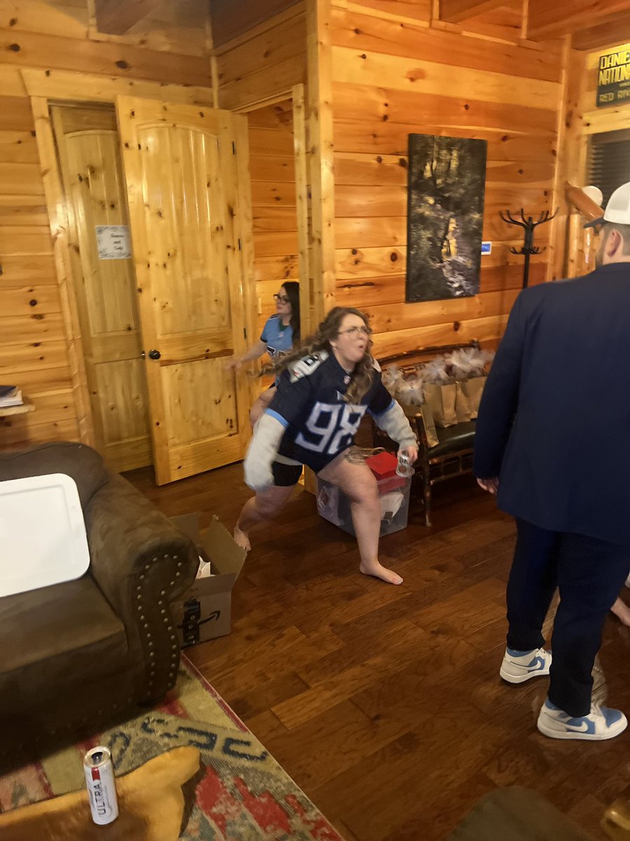 KoltonHix's tweet photo. My wife also gave the best @GrindSimmons94 entrance ever https://t.co/FRA8Kyp7dV
