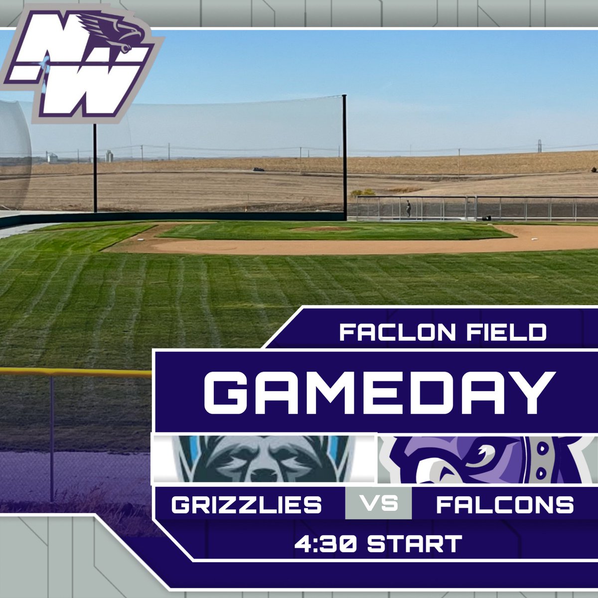 EMC Tournament Round #1🚨

Falcons Host the Grizzlies today at Falcon Field, 4:30 Start.

EMC Passes Only‼️