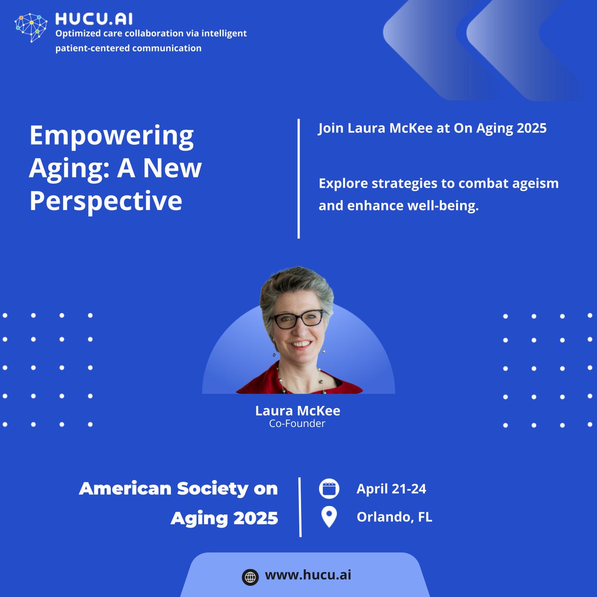 Excited for On Aging 2025 in Orlando, April 21-24! 🌟 This year’s focus on Ageism &amp; Culture is crucial for meaningful change. Let’s connect to explore inclusion, health equity, &amp; aging solutions!

🔗 asaging.org/on-aging

#OnAging2025 #Hucuai #Ageism #HealthEquity #Advocacy