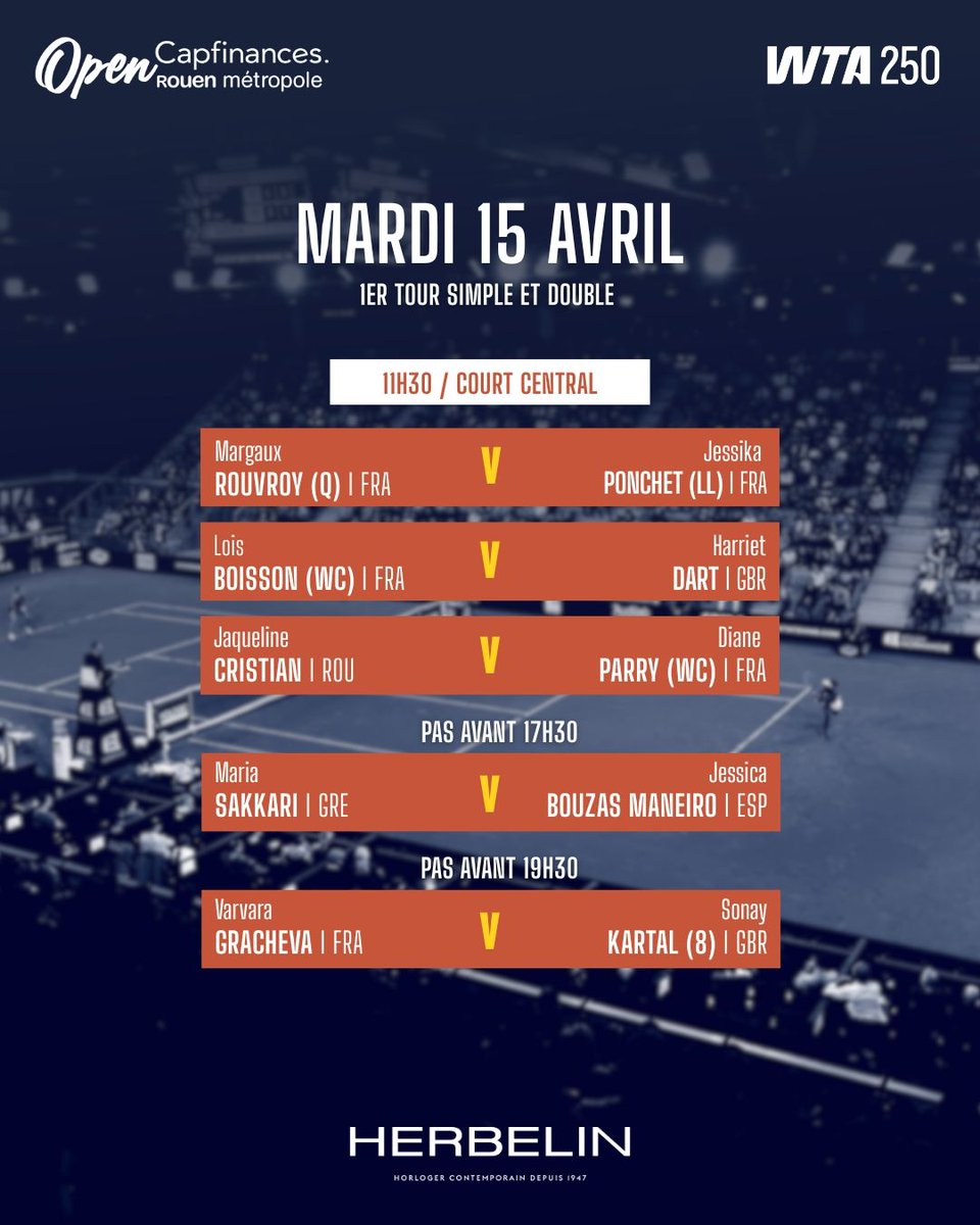 🚨 Découvrez le programme du mardi 15 avril !