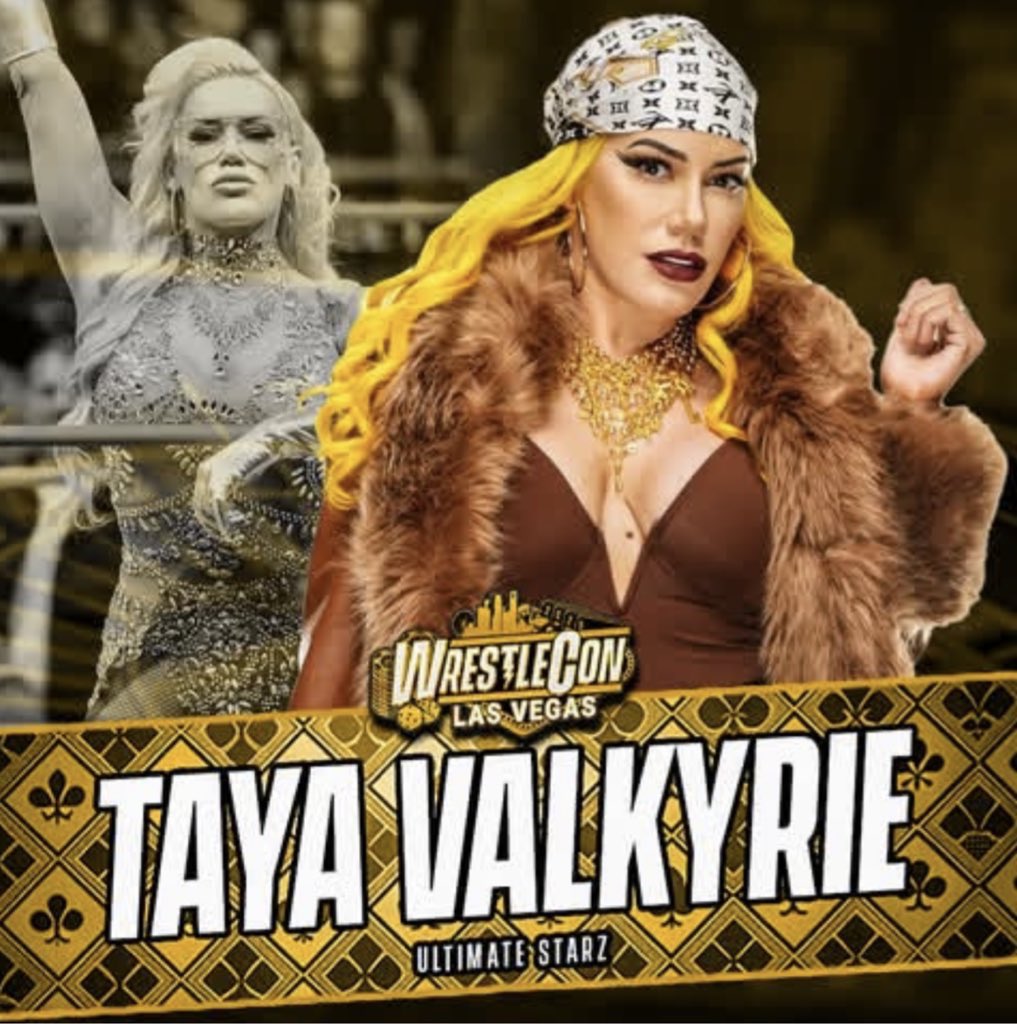 TAYA VALKYRIE (@thetayavalkyrie) on Twitter photo ✨ I am very excited to be returning to <a href="/wrestlecon/">WrestleCon</a> this year with <a href="/UltimateStarzPr/">Ultimate Starz Promotions</a>!! I haven’t signed at a convention in over 2 years, so come say hi and let’s have some fun!!! I will be there Saturday and Sunday 🥂 ✨ I am very excited to be returning to <a href="/wrestlecon/">WrestleCon</a> this year with <a href="/UltimateStarzPr/">Ultimate Starz Promotions</a>!! I haven’t signed at a convention in over 2 years, so come say hi and let’s have some fun!!! I will be there Saturday and Sunday 🥂