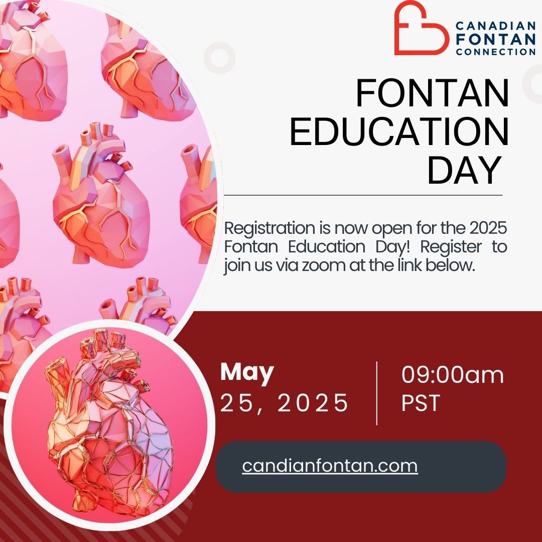 Registration is now open for our 2025 Fontan Education Day! This virtual conference takes place on Sunday, May 25 via zoom, starting at 9:00am PST. To register, visit the link in our bio. We look forward to having you join us!
#CHD #CHDAwareness #CHDEducation #FontanEducation