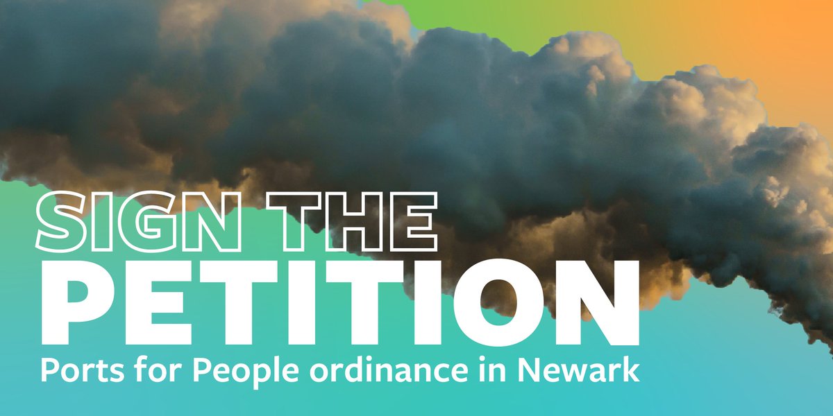 For #EarthMonth, help #NewJersey make clean ports a reality by urging Newark city leaders to introduce a clean ports ordinance!

Maritime shipping brings container ships into port neighborhoods, causing health &amp; climate-harming pollution. Sign the petition bit.ly/p4pnewark
