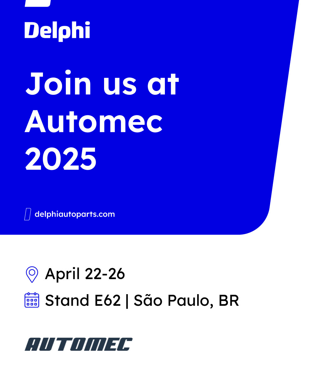 delphiautoparts's tweet image. We’re heading to @automecfeira in Brazil — and you’re invited! Come visit us at booth E62 and check out everything we have to offer for the aftermarket. See you there! 👋 #Automec2025