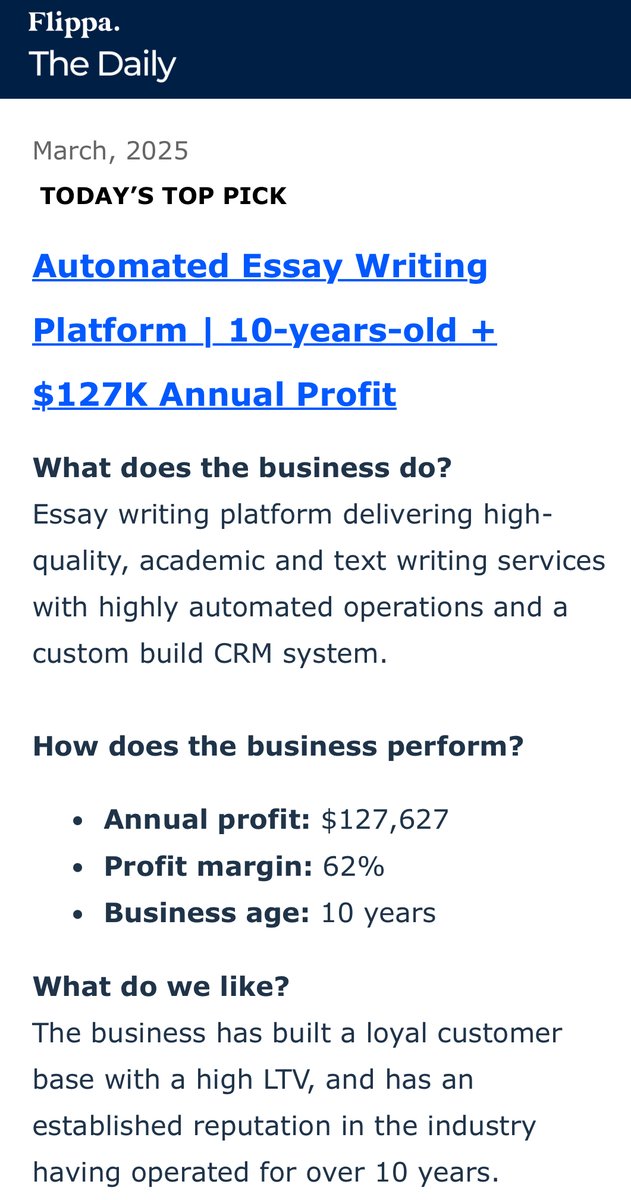 DrLancaster's tweet image. Anyone want to buy an essay writing business? A bargain at an advertised $249,999 for a 10-year old Czechia based business #academicintegrity #contractcheating
