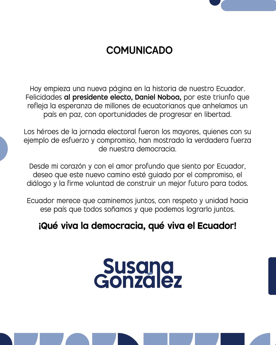 Susana González tweet media