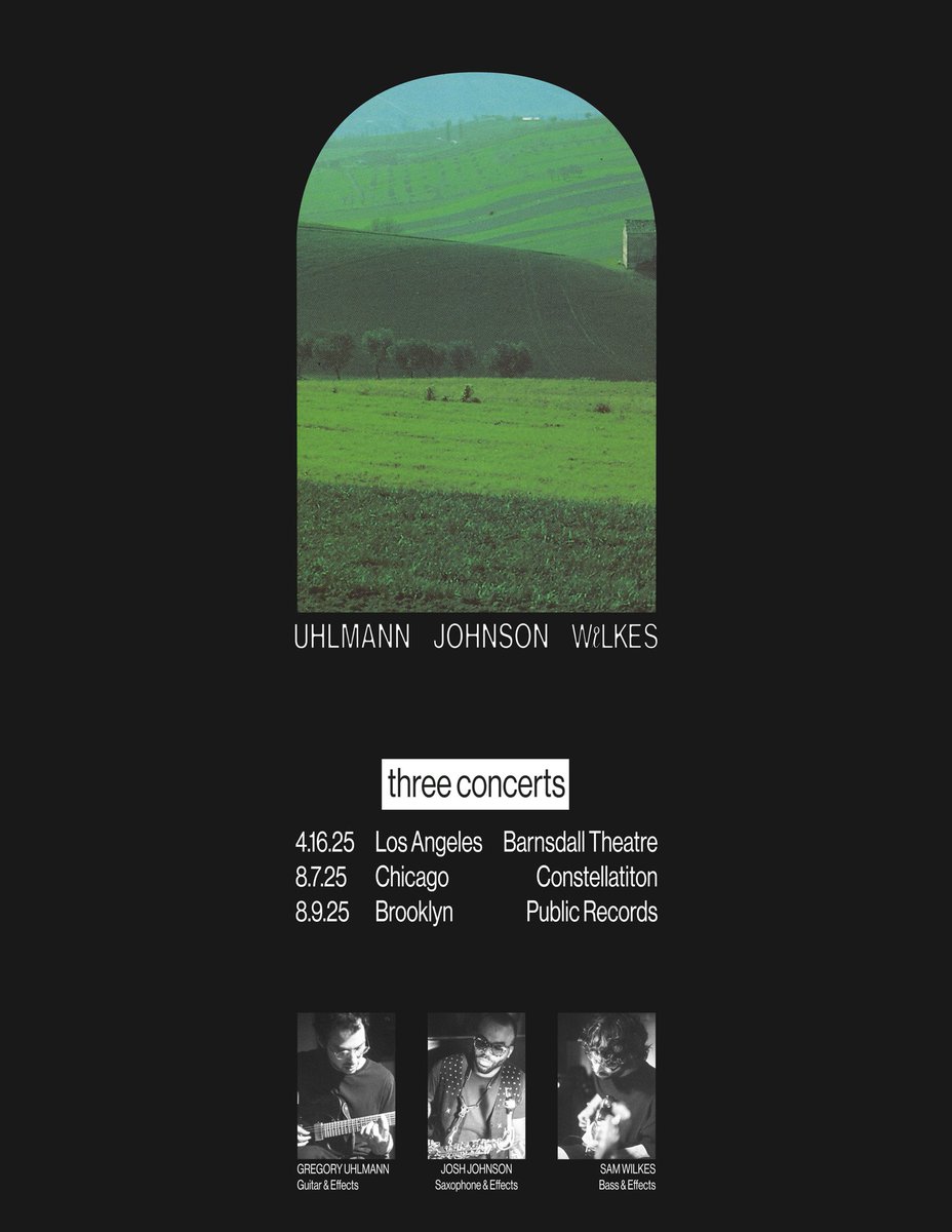 three concerts
LA on wednesday
chi and brooklyn in august.

tickets can be found here:
linktr.ee/samwilkes