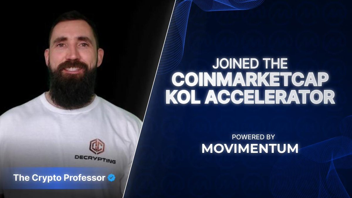 The Crypto Professor (@thecryptoprofes) on Twitter photo Officially joined the CoinMarketCap KOL Accelerator, powered by <a href="/MovimentumWeb3/">MOVIMENTUM</a>.
Looking forward to supporting their marketing efforts and working with them to provide quality services across the Web3 space.
So much value not being tapped into with CoinMarketCap! Officially joined the CoinMarketCap KOL Accelerator, powered by <a href="/MovimentumWeb3/">MOVIMENTUM</a>.
Looking forward to supporting their marketing efforts and working with them to provide quality services across the Web3 space.
So much value not being tapped into with CoinMarketCap!