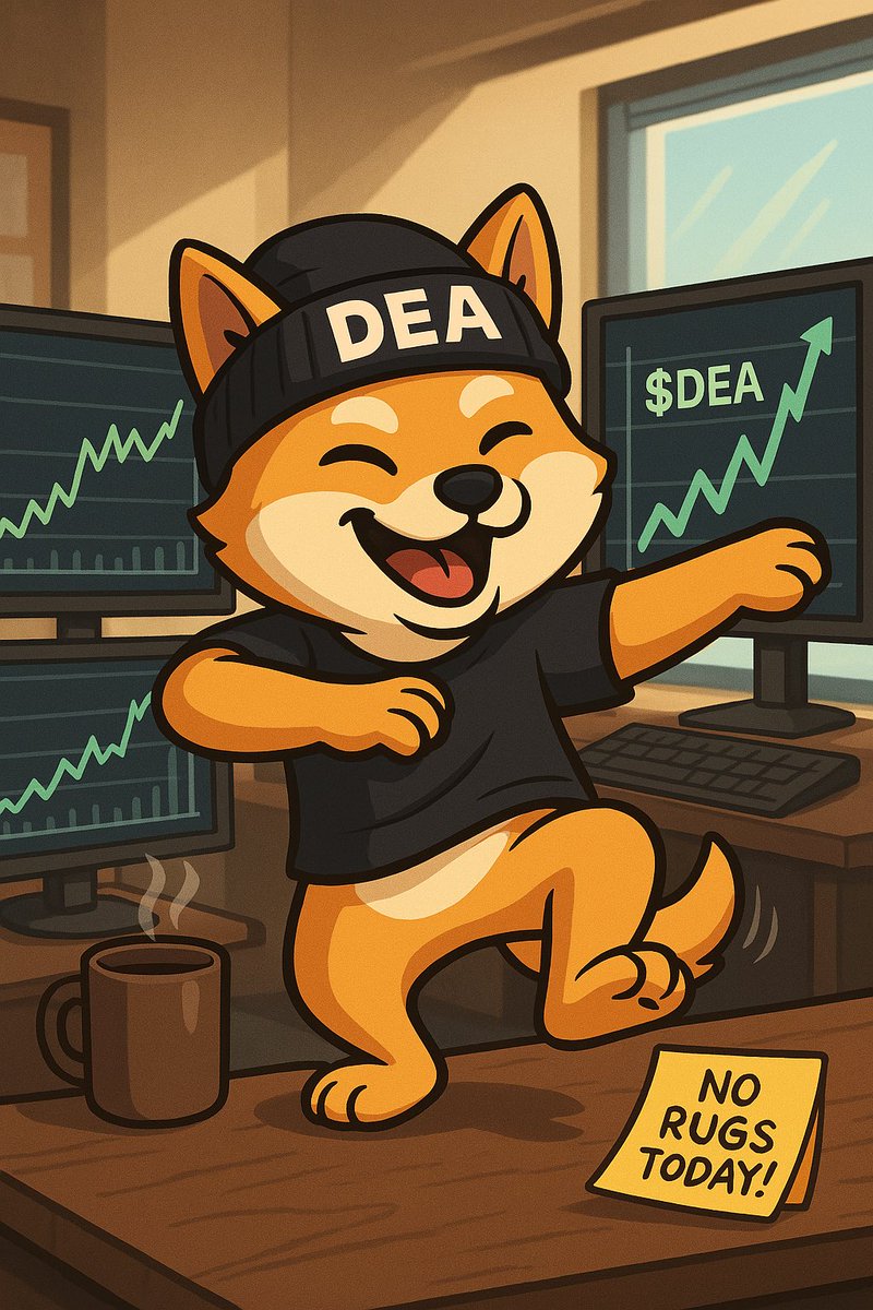DEAonSolana's tweet photo. That feeling when your wallet finally starts looking like you knew what you were doing all along.

$DEA agents call that a rare phenomenon:
“A W.”

Enjoy it before the next rug. https://t.co/ZQWFv9nfcE