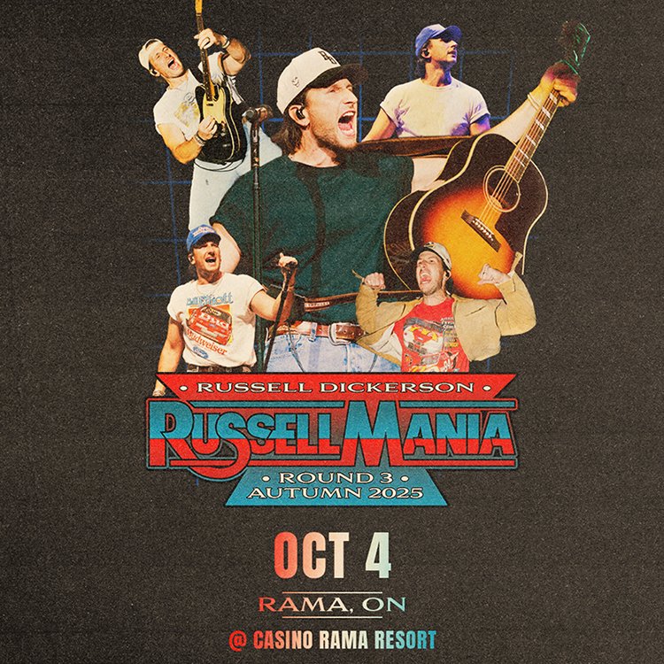 Coming to <a href="/CasinoRamaLive/">Casino Rama Resort</a> <a href="/russelled/">Russell Dickerson</a> on October 4th.

Tickets go on sale April 18 @ 10 am
casinorama.com/russellmania/
